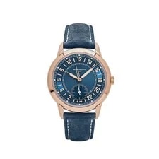 Patek Philippe — Patek Philippe Complications Calatrava 5224R-001 Travel Time Rose Gold Navy — Watch — resale