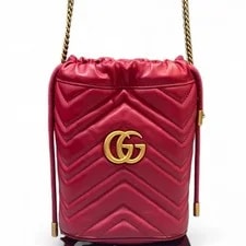 Gucci — Gucci Chevron Mini GG Marmont Bucket (sa053126a1r) — Handbag — resale