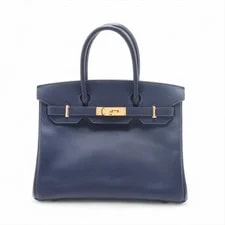 Hermès — Hermès Birkin 30 le Tournay Saphir Metal Fittings T:2015 — Handbag — resale