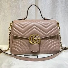 Gucci — Gucci Matelassé Marmont Top Handle 498110 140543281 — Handbag — resale