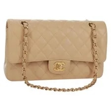 Chanel — Chanel Double Flap Double Chain Matelasse 25 Grained Calf Skin CC Auth S... — Handbag — resale