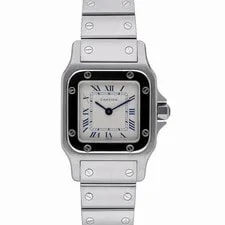 Cartier — Cartier Santos Galbée 9057930 With 24mm Steel Case and Cream Dial. Excellent ... — Watch — resale