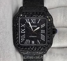 Cartier — Cartier Santos de + 2023 Warranty Card Diamond Pavé - WSSA0009 — Watch — resale