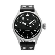 IWC — IWC Big Pilot Steel Auto 46mm Black Dial Strap IW5004-01 — Watch — resale