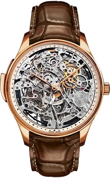 Worldofluxuryus — IWC Portuguese Minute Repeater Skeleton 18K Rose Gold — Watch — resale