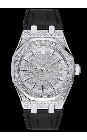 Worldofluxuryus — Audemars Piguet Royal Oak Chronograph 18K White Gold & Diamonds — Watch — resale
