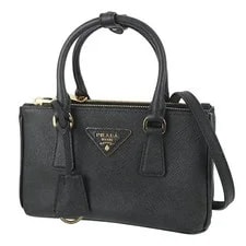 Prada — Prada Galleria Mini Lux Triangle Logo 2 — Handbag — resale