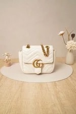Gucci — Gucci Matelasse Mini GG Marmont Square — Handbag — resale