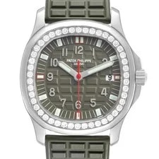 Patek Philippe — Patek Philippe Aquanaut Luce Steel Green Dial Diamond 5067A 5067 Box Papers — Watch — resale