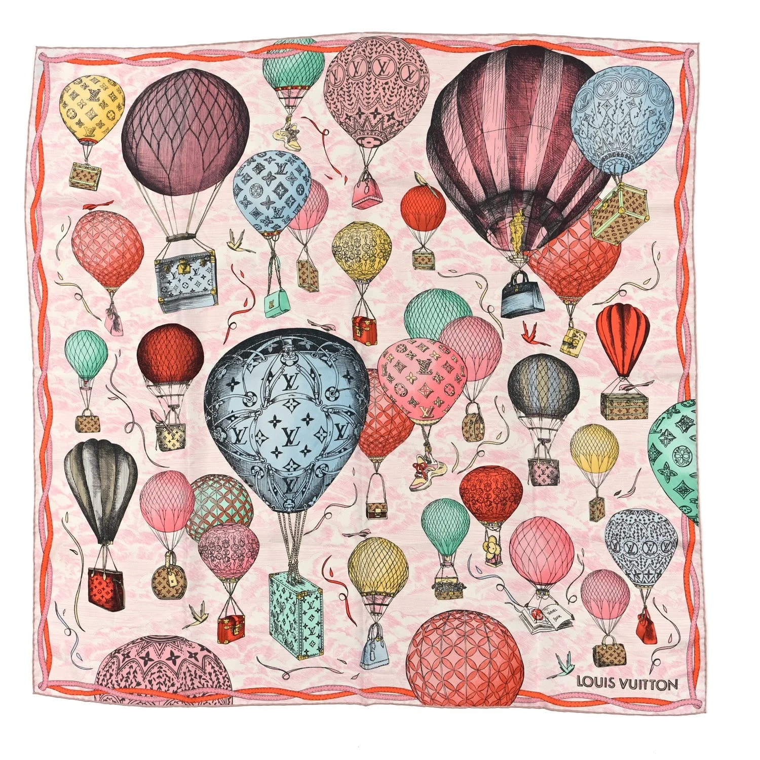 Louis Vuitton — Up and Away 90 Scarf Clair — Accessory — resale