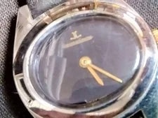 Jaeger-LeCoultre — Jaeger-LeCoultre Oval Manual Wind Gray Dial Leather Band — Watch — resale