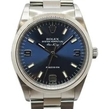 Rolex — Rolex Air-King 14000M 34mm Stainless Steel Blue #UW544 — Watch — resale