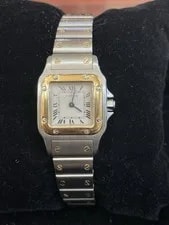 Cartier — Cartier Santos Galbee 24x35mm White Dial Reference #1567 With BOX — Watch — resale