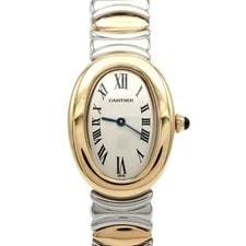 Cartier — Authentic Cartier Baignoire Belle Epoque Two-Tone W40002F2 YG Quartz #260-00... — Watch — resale