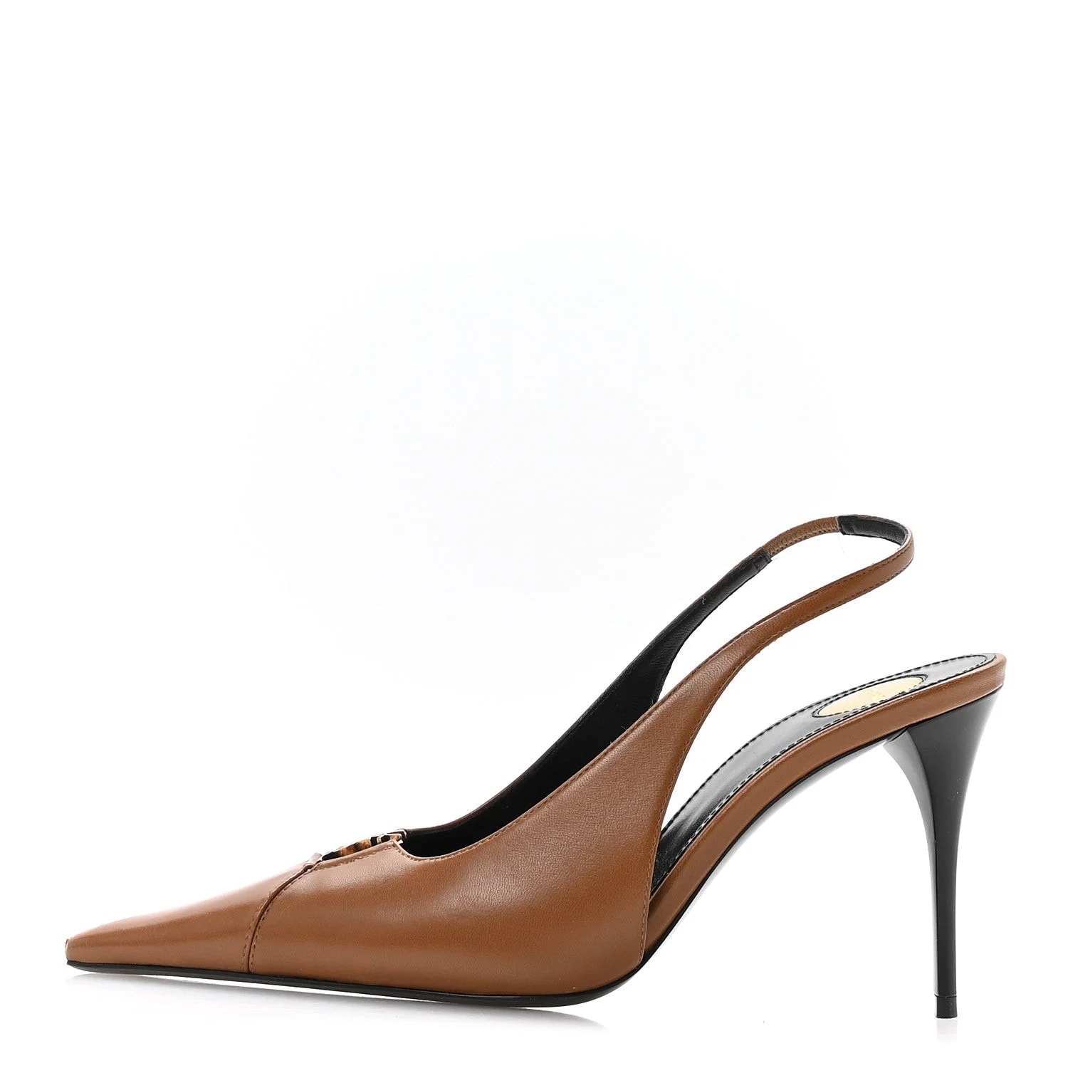 Saint Laurent — Babylone Breteuil Slingback 36 Macadamia — Designer Shoe — resale