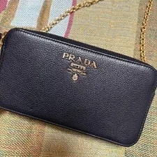 Prada — Prada Chain Wallet 1DH010 Crossbody Italy — Handbag — resale