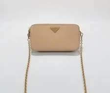 Prada — Prada Double Zip Chain Crossbody 1dh010 153404181 — Handbag — resale