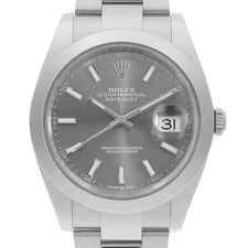 Rolex — Rolex Datejust 41 126300 Slate (Grey) 3-row Bar Oyster Bracelet Random Numbe... — Watch — resale