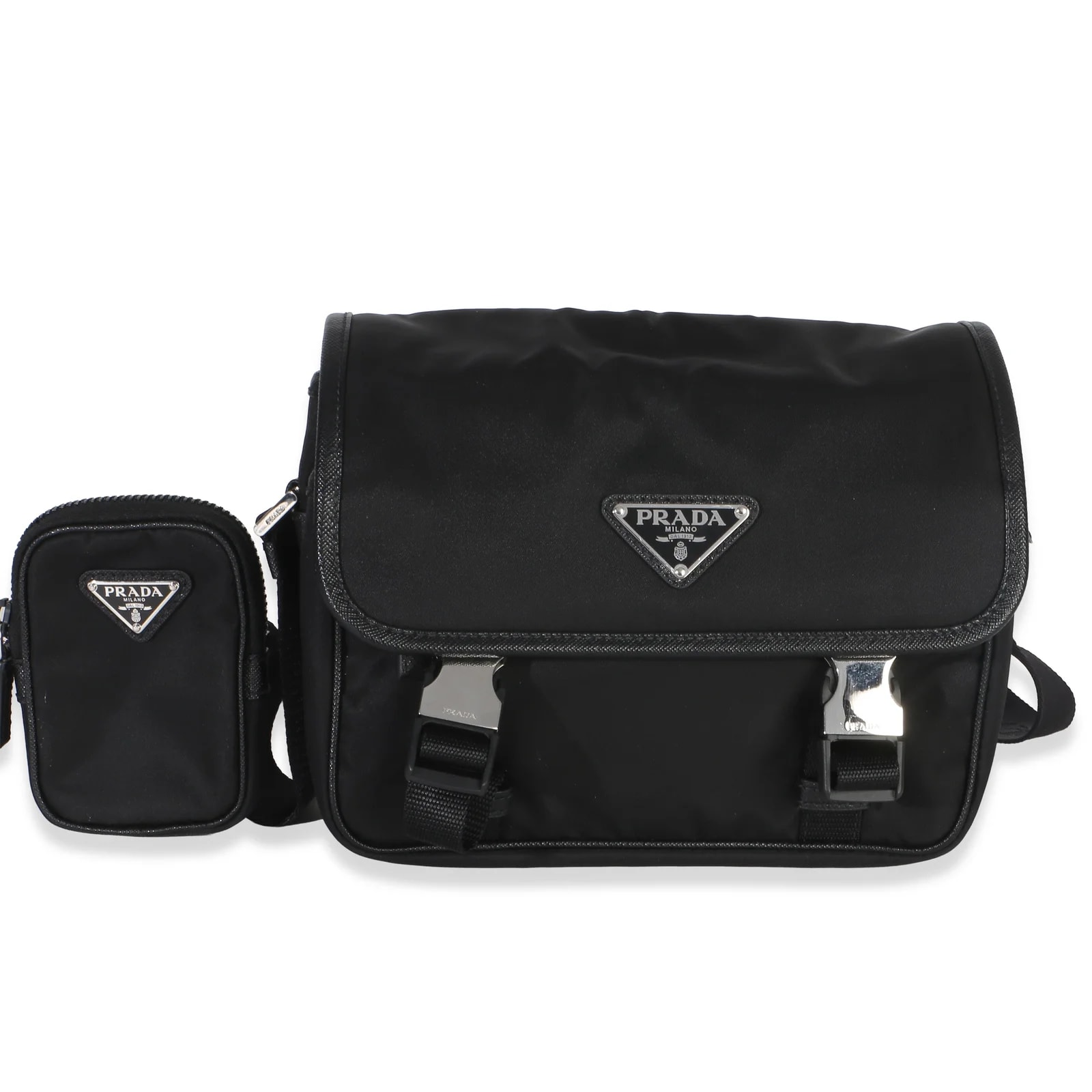 Prada — Double Buckle Messenger — Handbag — resale