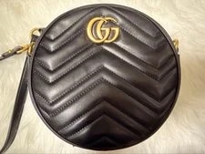 Gucci — Gucci GG Marmont Round Chevron Antique — Handbag — resale