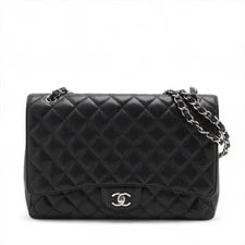 Chanel — Chanel Dekamatrasse 34 Grained Single Flap Double Chain — Handbag — resale