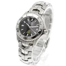 Tag Heuer — TAG Heuer Link WJ131B 27mm SS Black Dial Quartz Date #C765 — Watch — resale