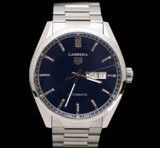 TAG Heuer — Tag Heuer WBN2012 Carrera Caliber 5 Date Steel Blue Dial 41MM 123150003 — Watch — resale