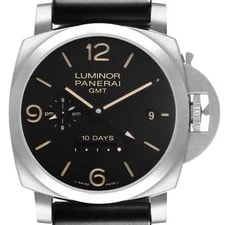 Panerai — Panerai Luminor Marina 1950 10 Days GMT Steel PAM00533 Box Papers — Watch — resale