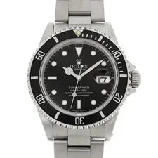 Rolex — Rolex Submariner Date 16610 Black Dial Stainless Steel Automatic 40mm #W1011 — Watch — resale
