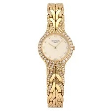 Patek Philippe — Patek Philippe la Flamme 4816/003 J Quartz 23mm Ivory Yellow Gold Diamond — Watch — resale