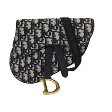 Dior — Dior Saddle Embroidered Monogram Logo Saddle - Very Good #NGZVN0 — Handbag — resale