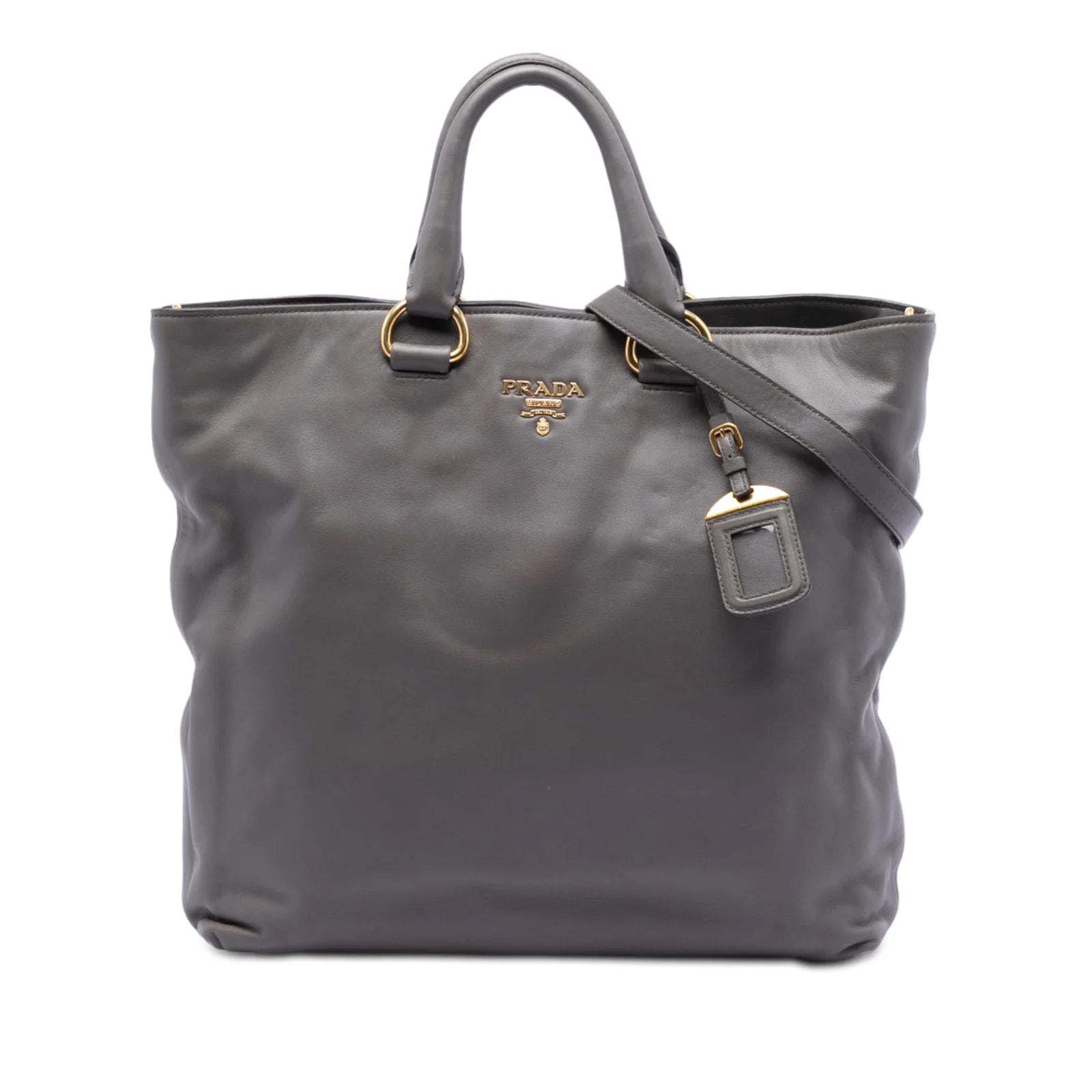 Prada — Soft Calf Open Convertible — Handbag — resale