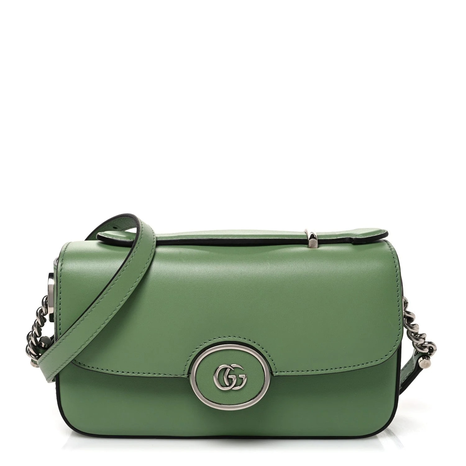 Gucci — Senna Petite GG Top Handle Soil Grass — Handbag — resale