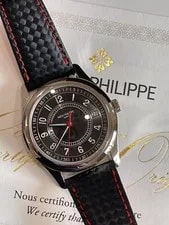 Patek Philippe — Patek Philippe Calatrava 6007G-010 Carbon Dial Red Finishing — Watch — resale