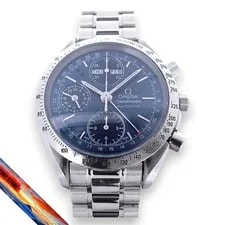 Omega — Omega Speedmaster Day Date Triple Calendar 3523.80 SS Blue Dial — Watch — resale