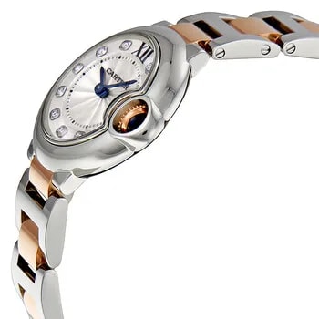Cartier — Ballon Bleu Silver Diamond Dial Steel and Rose Gold WE902078 — Watch — resale