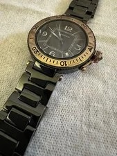Cartier — Cartier Pasha Seatimer Ceramic Black Date Display Working — Watch — resale