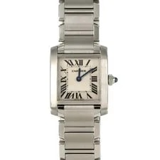 Cartier — Cartier Tank Fran Aise SM W51008Q3 SS Quartz — Watch — resale