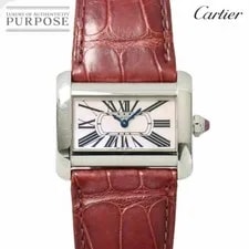 Cartier — Cartier Mini Tank Divan W6301455 Pink Shell Quartz Mini Tank — Watch — resale