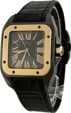 Cartier — Cartier Santos 100 MM W2020007 2878 Black Automatic Excellent A5760 — Watch — resale