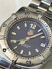 Tag Heuer — Tag Heuer Professional WK1213 Blue Dial Stainless Steel 34mm Quartz — Watch — resale
