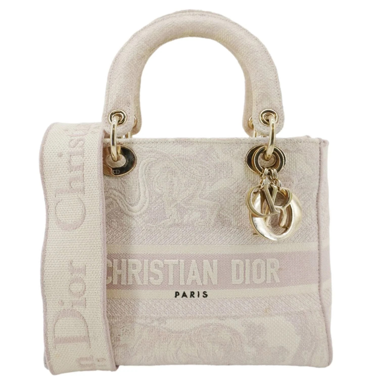 Dior — Christian Dior Lady D-Lite Embroidered — Handbag — resale