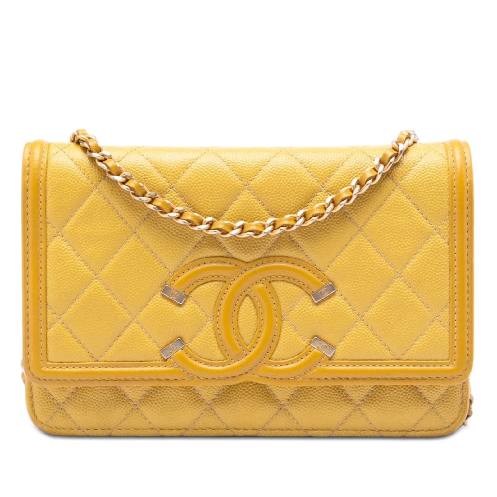 Chanel — CC Filigree Wallet on Chain — Handbag — resale
