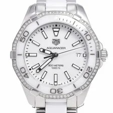 Tag Heuer — TAG Heuer Aqua Racer WAY131H Diamond Bezel Date Quartz R — Watch — resale