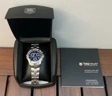 Tag Heuer — Tag Heuer CN111G Professional Blue Chronograph Special Edition — Watch — resale
