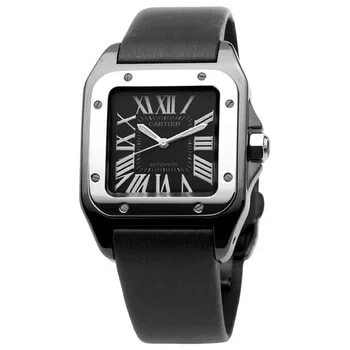 Cartier — Santos 100 Pink Gold Medium W2020007 — Watch — resale