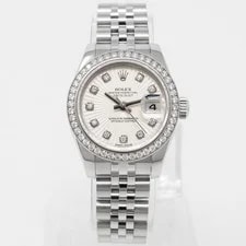 Rolex — Rolex Lady-Datejust 26, 179384, Steel & White Gold, Ivory Sunbeam Diamond Dia... — Watch — resale