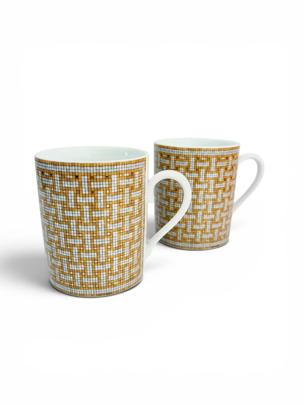 Hermès — Hermes Mosaique Set of 2 Porcelain Mugs — Accessory — resale