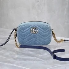 Gucci — Gucci GG Marmont Chain Crossbody GG Logo — Handbag — resale