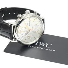 IWC — IWC Portofino IW391031 41mm SS Silver Dial Automatic Chronograph Day-Date #C228 — Watch — resale